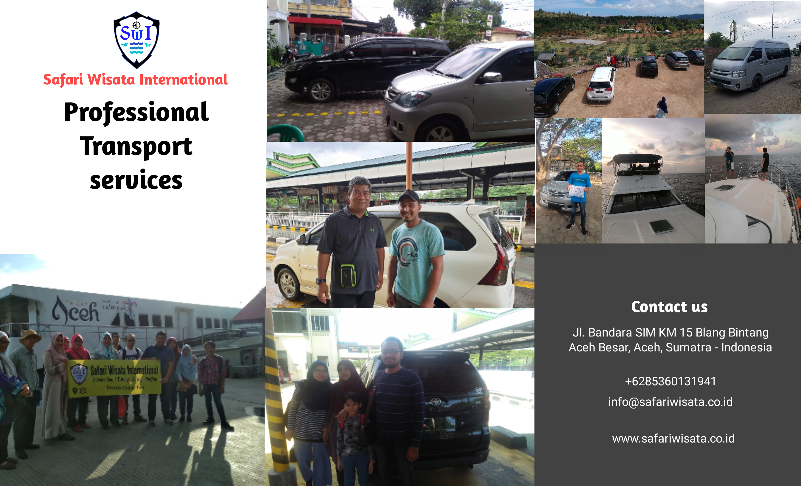 Servicios de transporte de Aceh